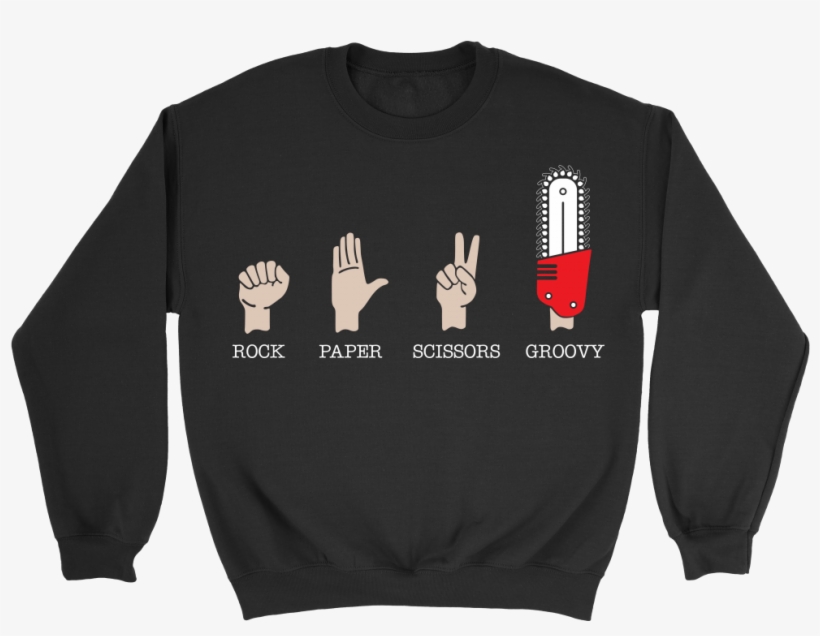 Rock, Paper, Scissors Groovy - Shirt, transparent png