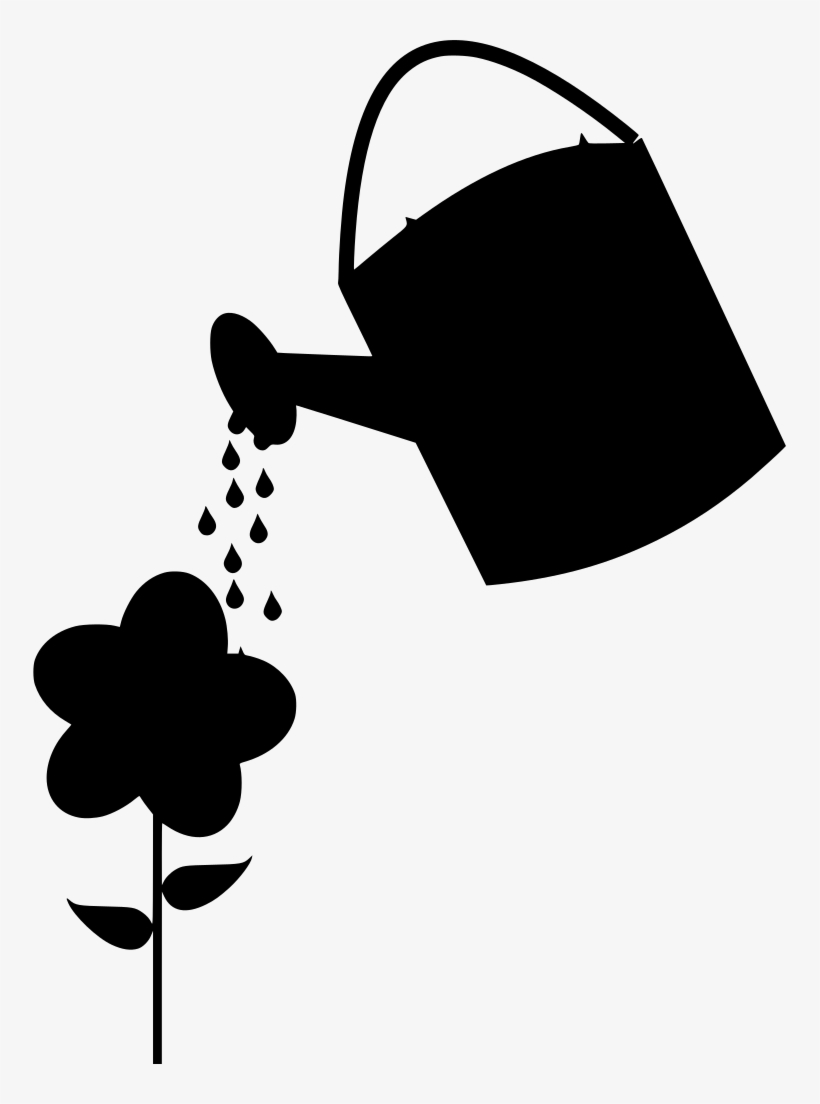 Download Png - Watering Can Png Silhouette, transparent png
