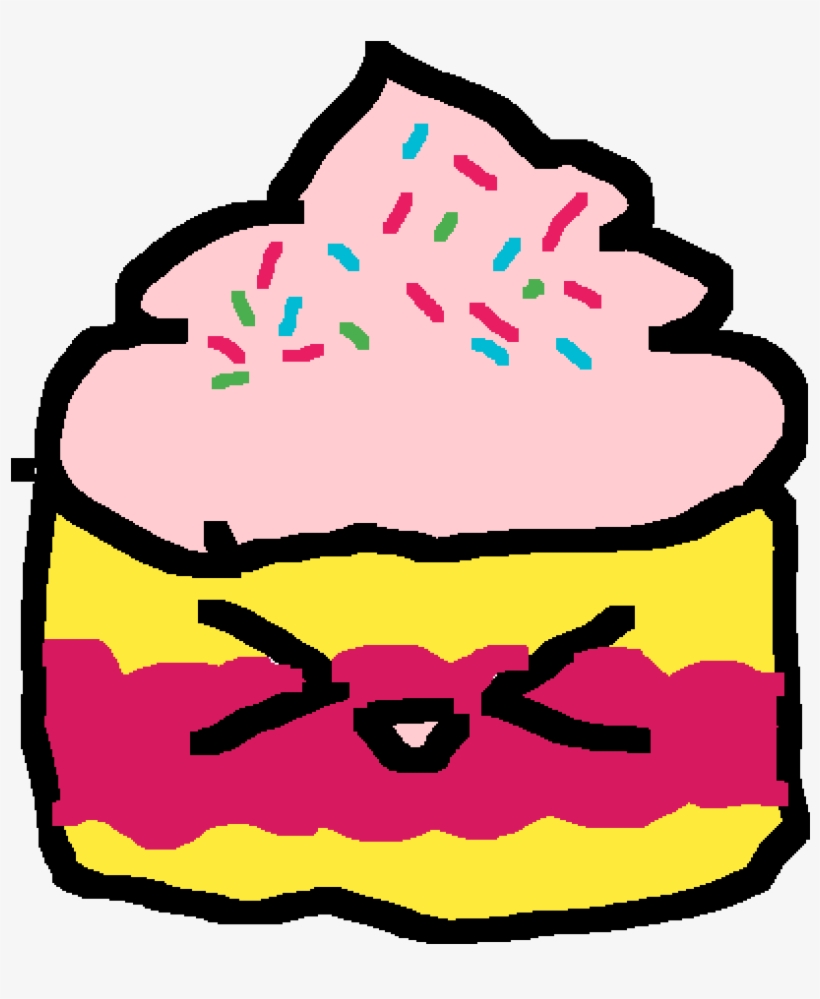 Kawaii-ish Cupcake, transparent png