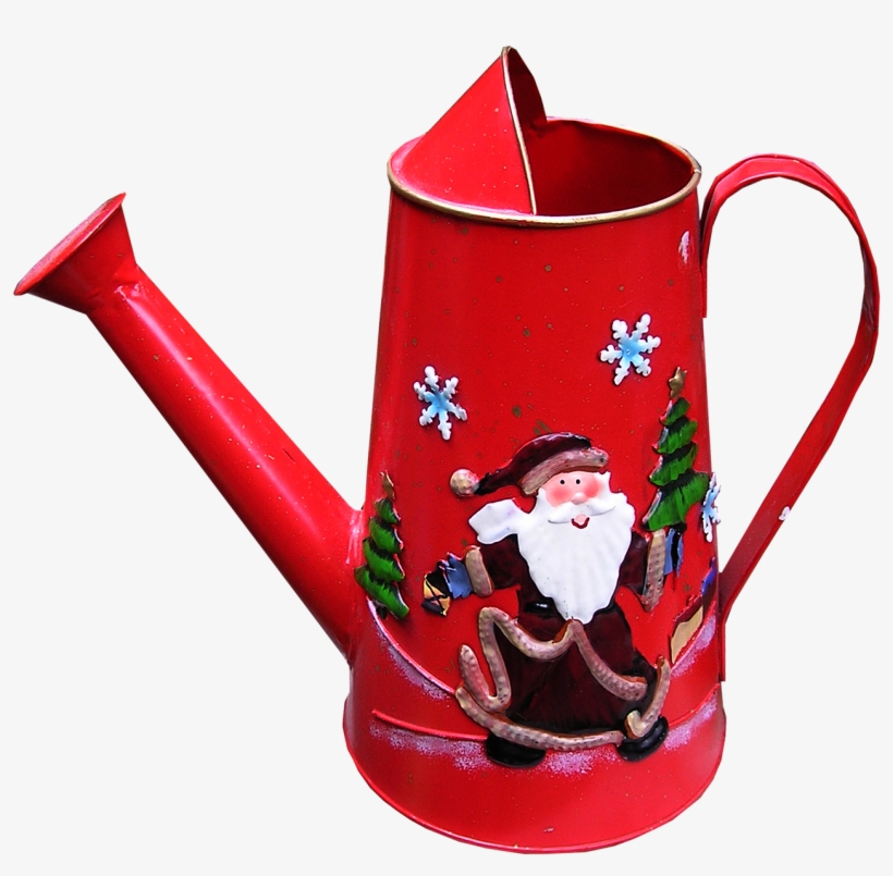 Christmas Decoration Watering Can - Teapot, transparent png