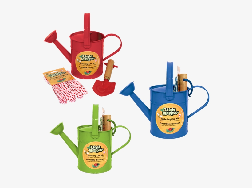 Little Moppet Watering Can Kit, transparent png