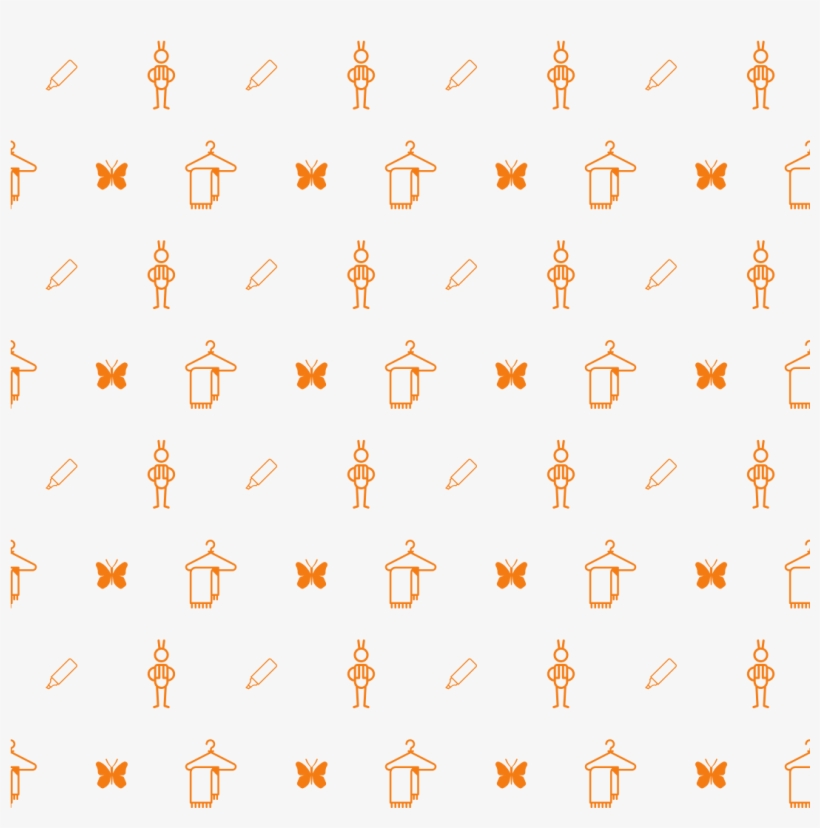 Pixbot › Pattern Design - Orange, transparent png