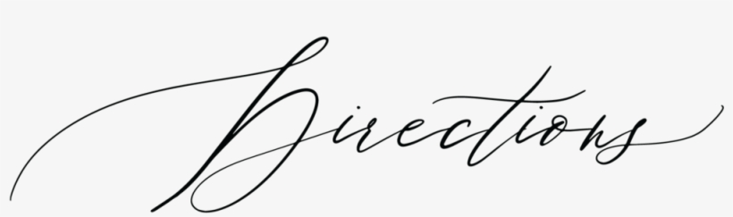 Directions - Calligraphy, transparent png