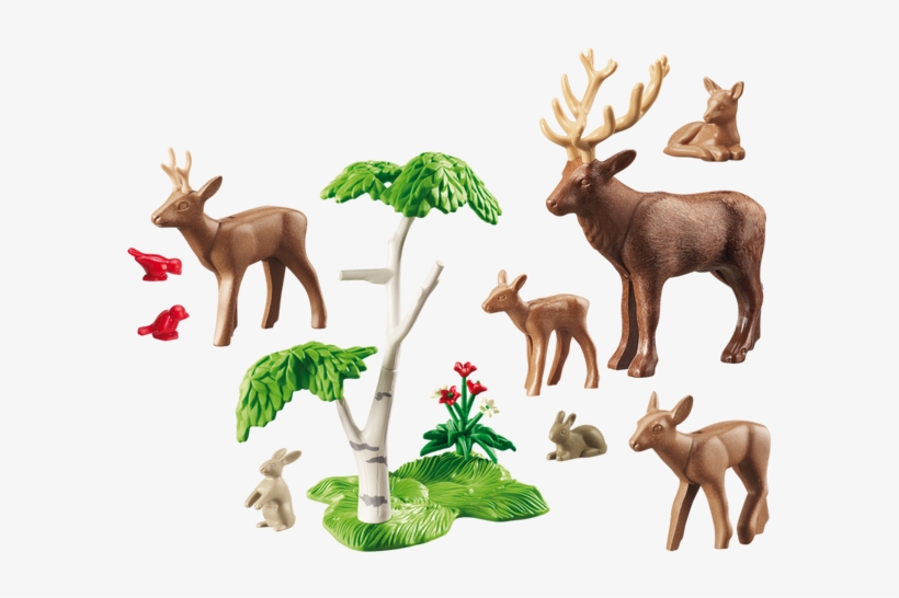 Playmobil Stag With Deer Family - Familia De Ciervos Playmobil, transparent png