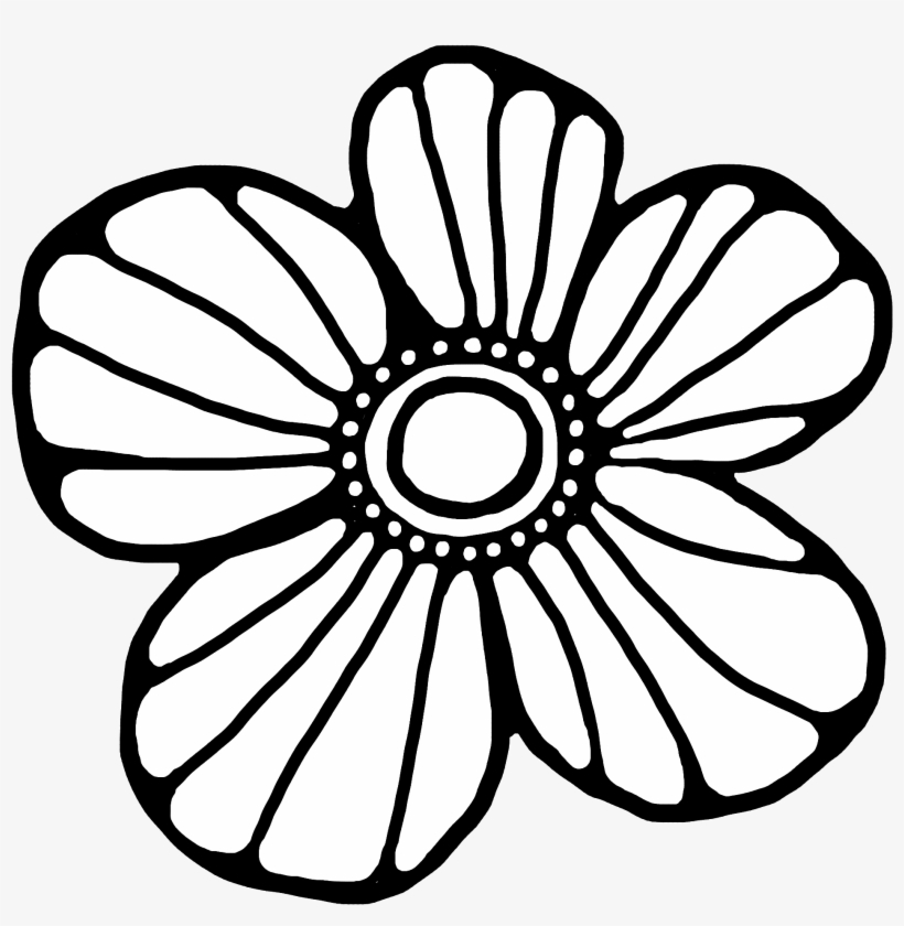 Patron/pattern Doodle Flowers, Flower Doodles, Flower - Line Art, transparent png
