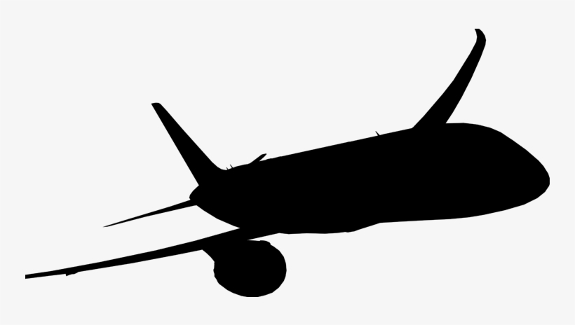 Airplane Silhouettes - Wide-body Aircraft, transparent png