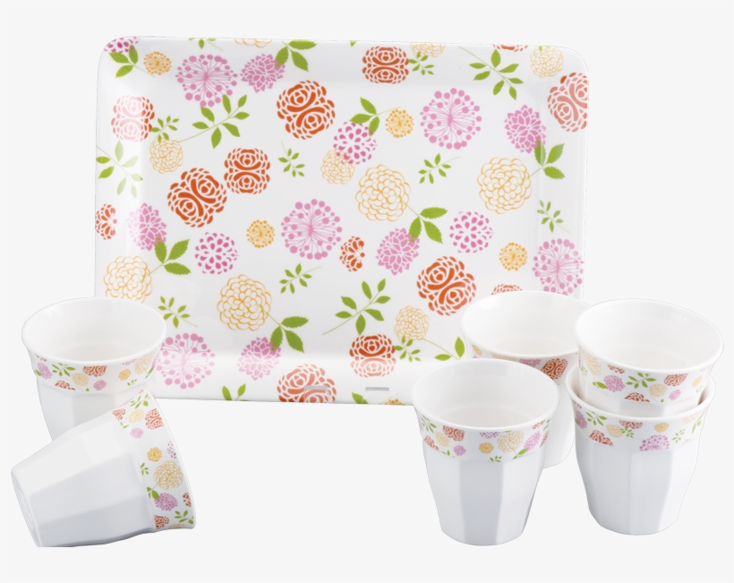 7 Pc Rio Glass W/stylo Tray Set - Coffee Table, transparent png