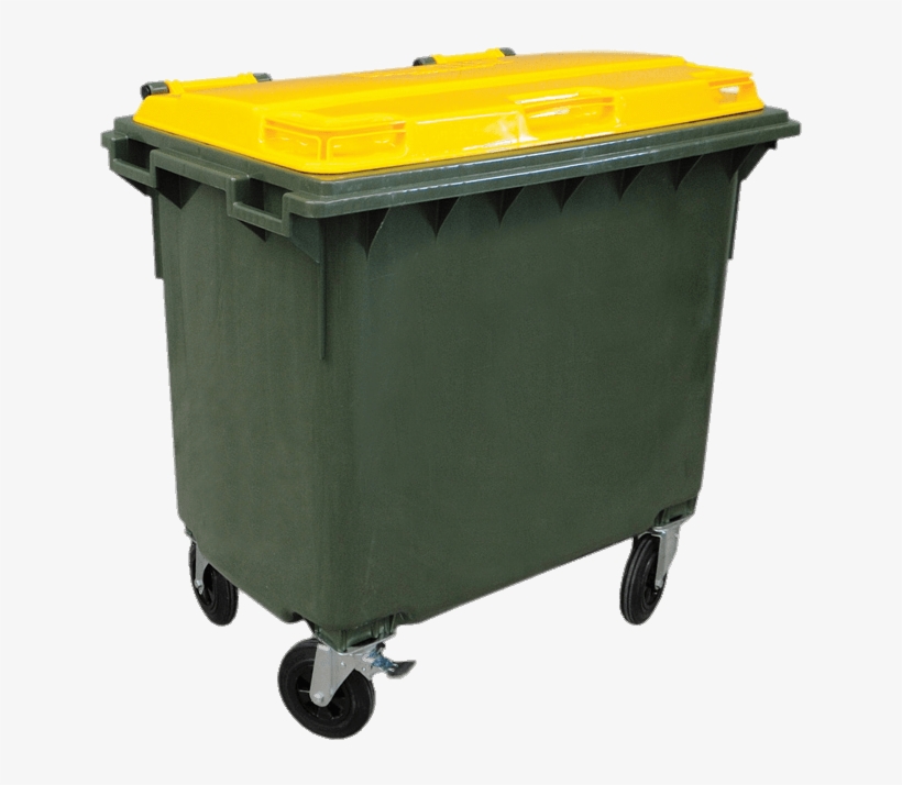 Bin Wheelie Large - Dustbin Png, transparent png