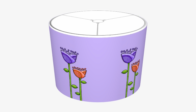 Fun Doodle Flowers Purple Orange - Cartoon, transparent png