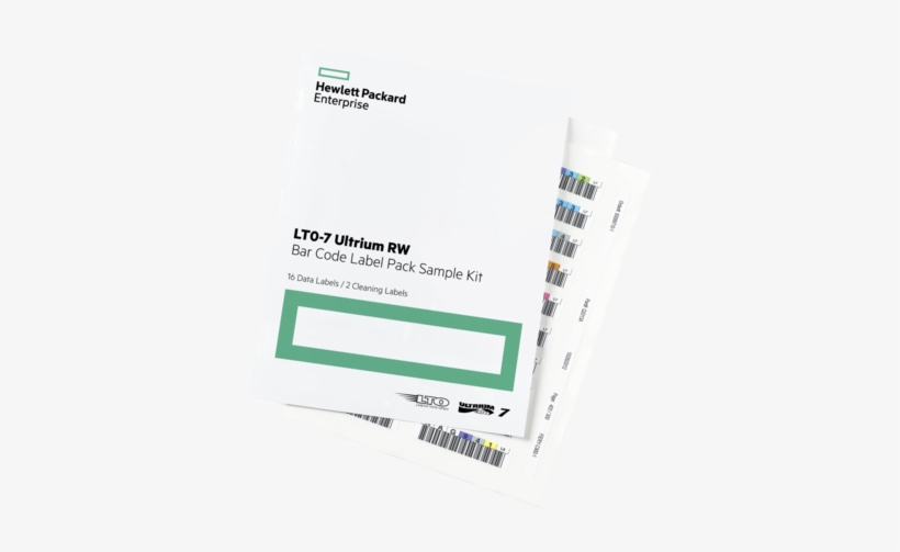 Pacote Etiquetas Código De Barras Hpe Lto-6 Ultrium - Hewlett Packard Enterprise, transparent png