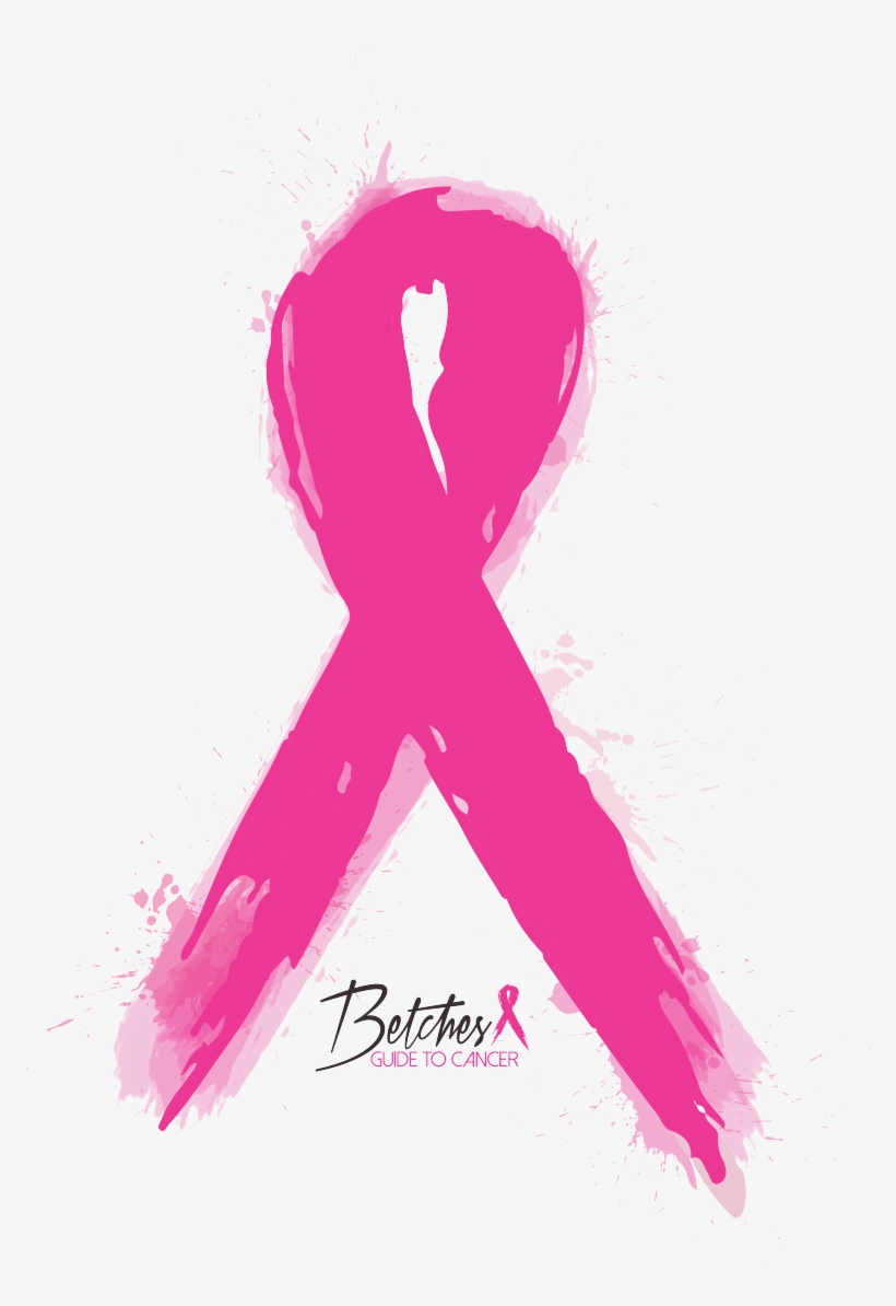 Watercolor Pink Ribbon Betches Guide To Cancer Shop - Watercolor Pink Ribbon, transparent png