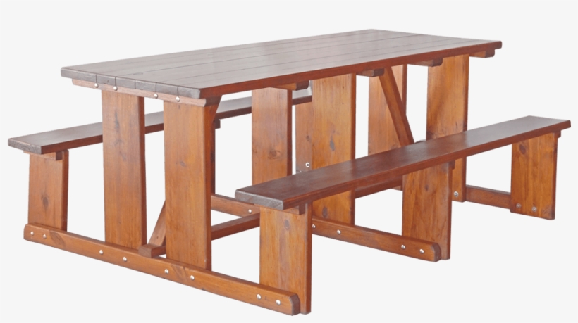 Feature Benches - Picnic Table, transparent png