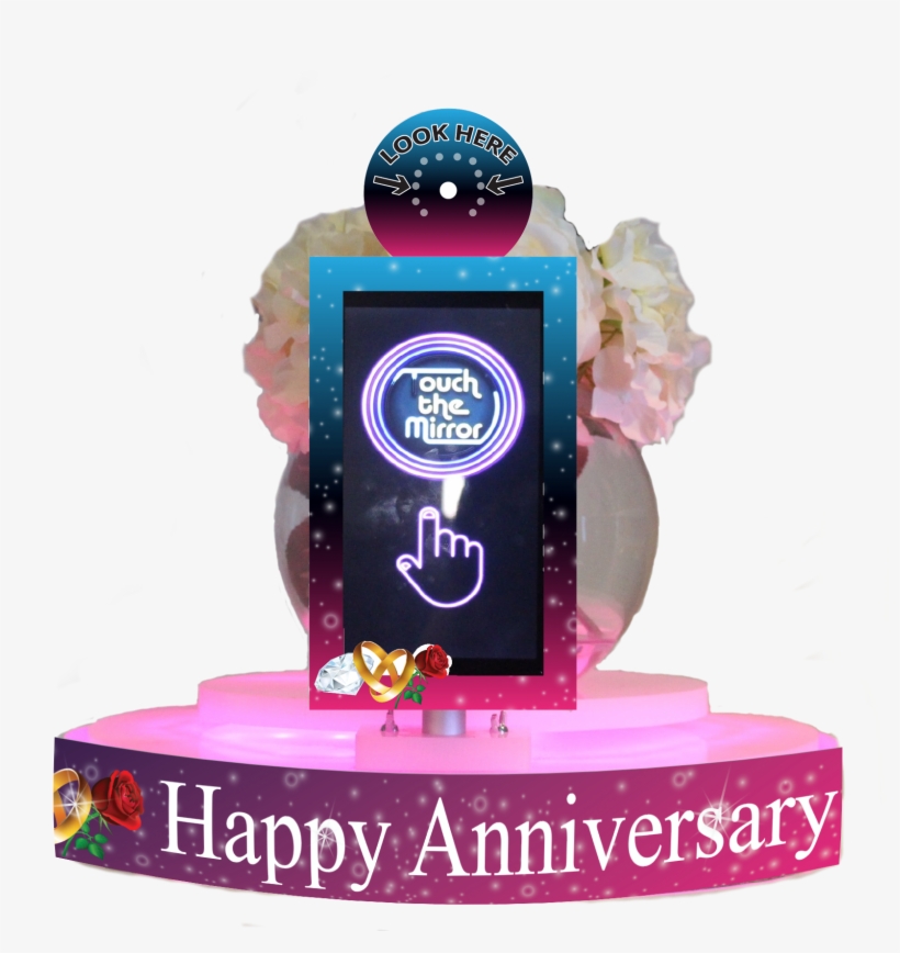 Wedding Anniversary Table Selfie Set Up - Happy Anniversary In A Frame, transparent png