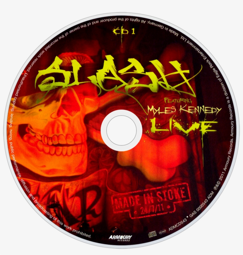 Slash Made In Stoke 24/7/11 Cd Disc Image - Slash Made In Stoke Cover Cd, transparent png