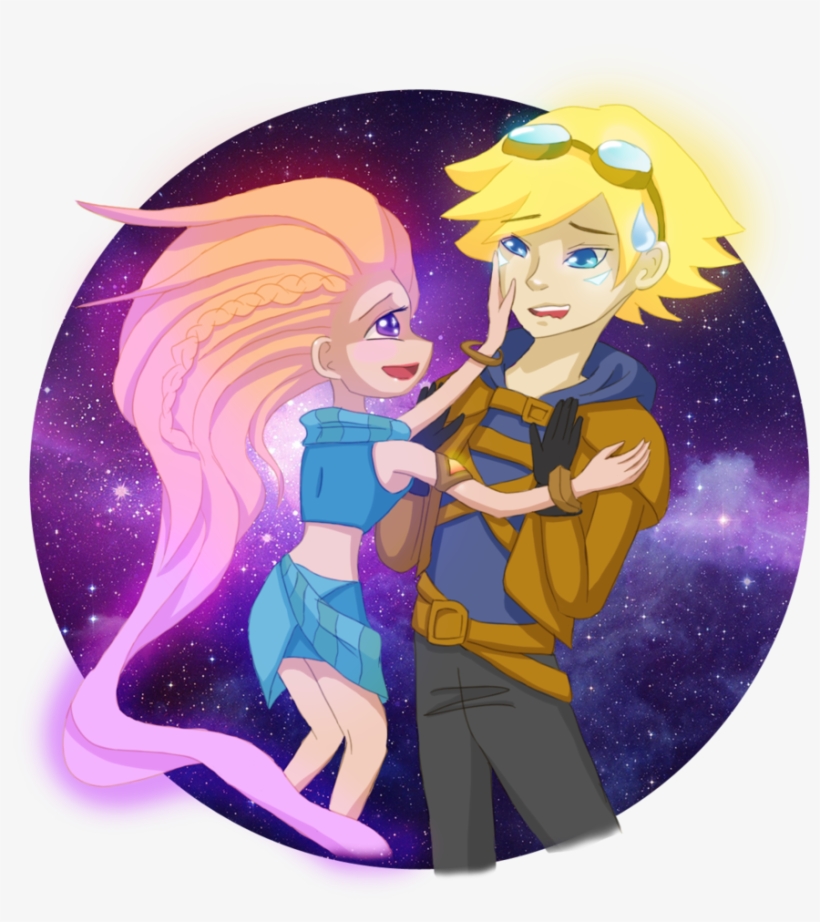 Zoe X Ezreal By Zombieamber - Lol Ezreal And Zoe, transparent png