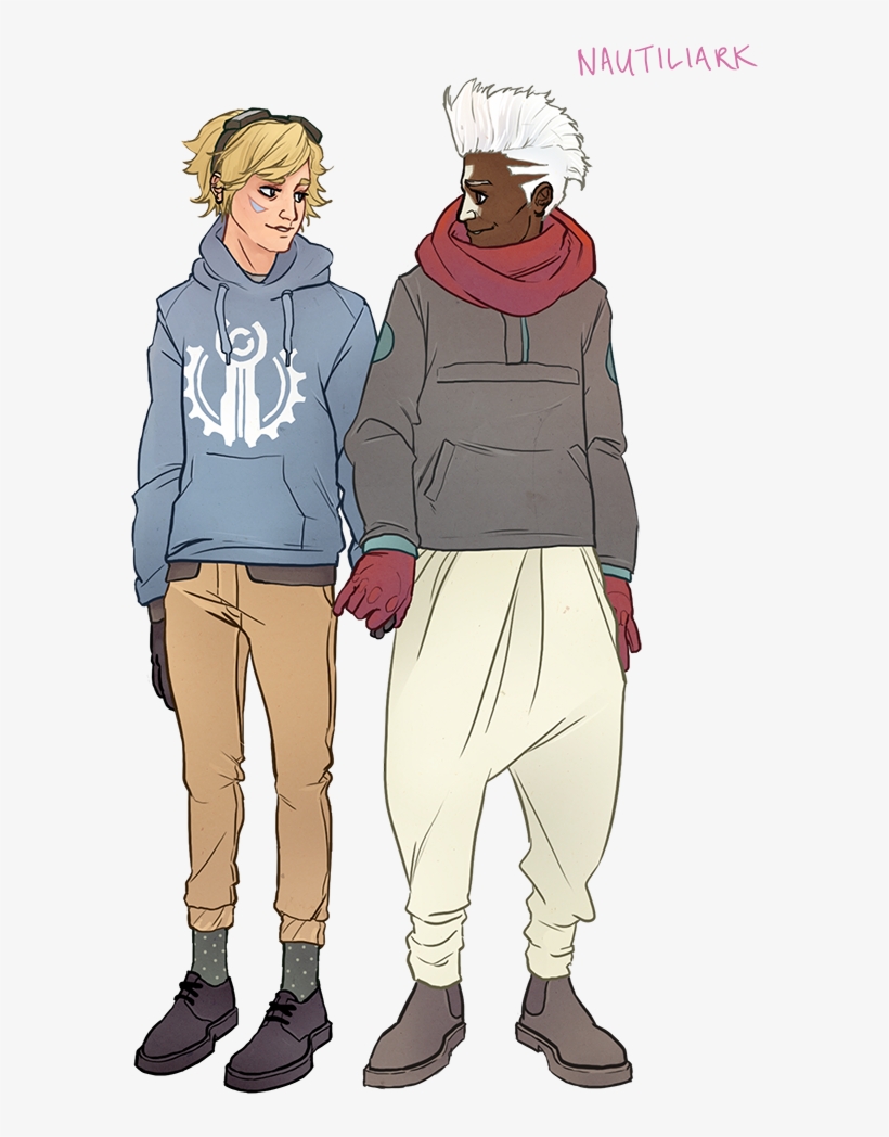 Ezreal And Ekko - Cartoon, transparent png