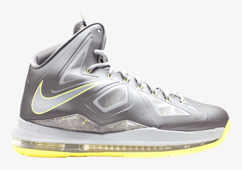 Nike Lebron 10 'yellow Diamond' - Lebron 10 Gray And Yellow, transparent png