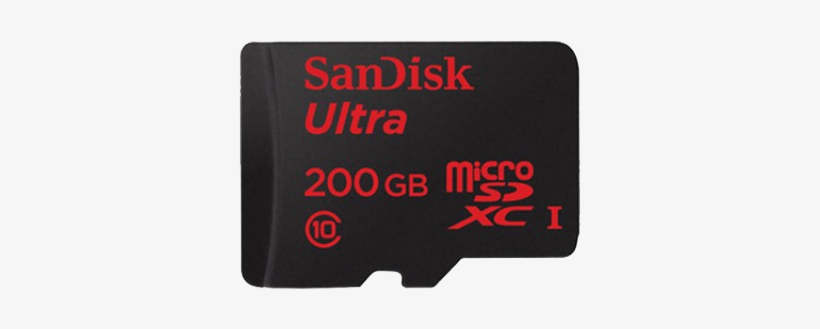 Sandisk Ultra 200gb Microsd 2 4 - Micro Sd, transparent png