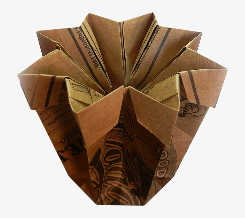 Acqua, De Mk Zen Origami, Reaproveitando Papel Craft - Origami Vaso De Flor Passo A Passo, transparent png