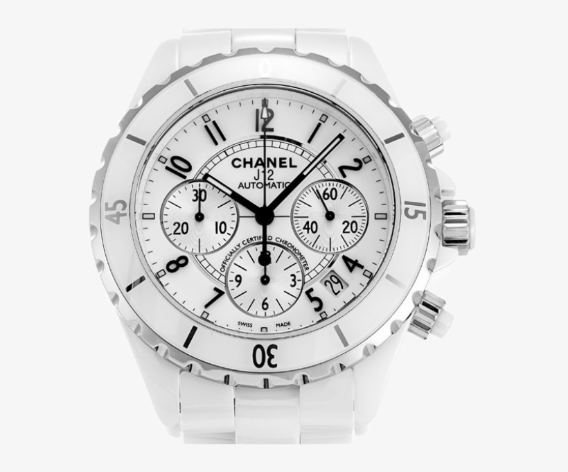 Chanel J12 Chronograph 41mm White H1007 - Chanel J12, transparent png