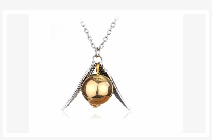 Quidditch Golden Snitch Fly Ball Wings Pendant Necklace - Collar Reliquias De La Muerte, transparent png