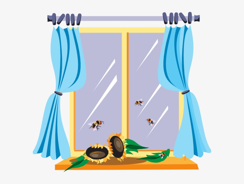 Picture Free Download Bees At The Clip Art Clker Com - Window Clipart Png, transparent png