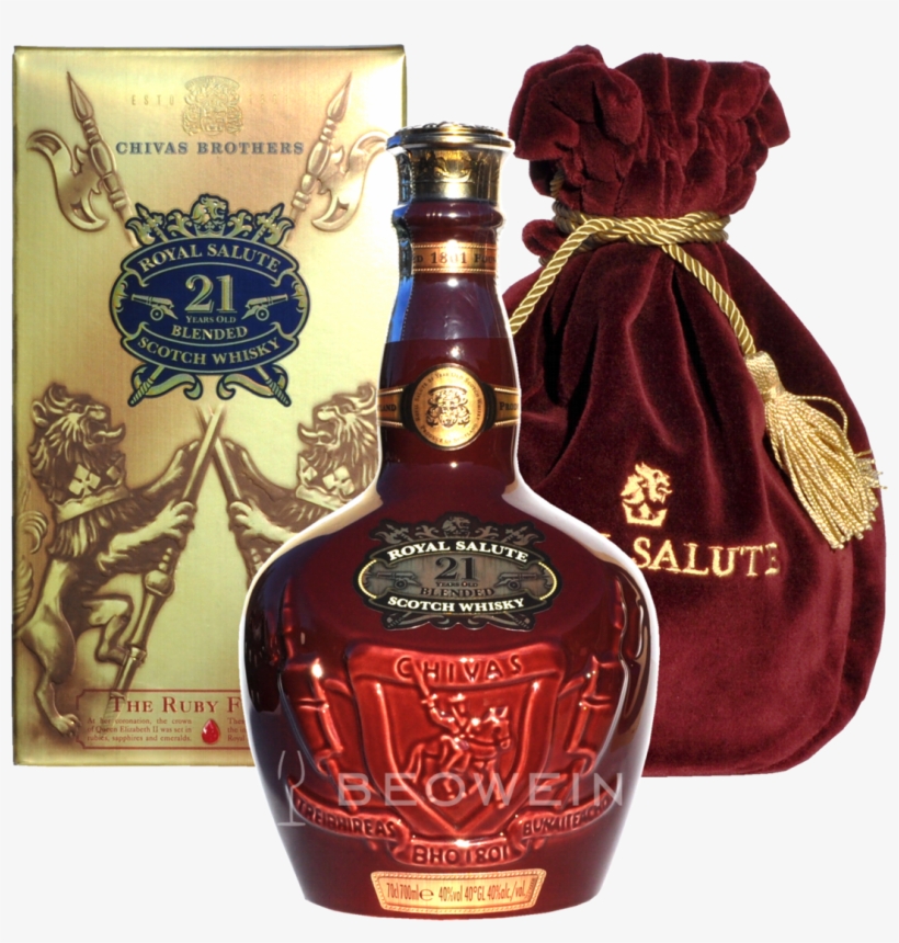 Chivas Regal 21 Jahre Royal Salute Ruby 0,7 L - Royal Salute 21 Red, transparent png