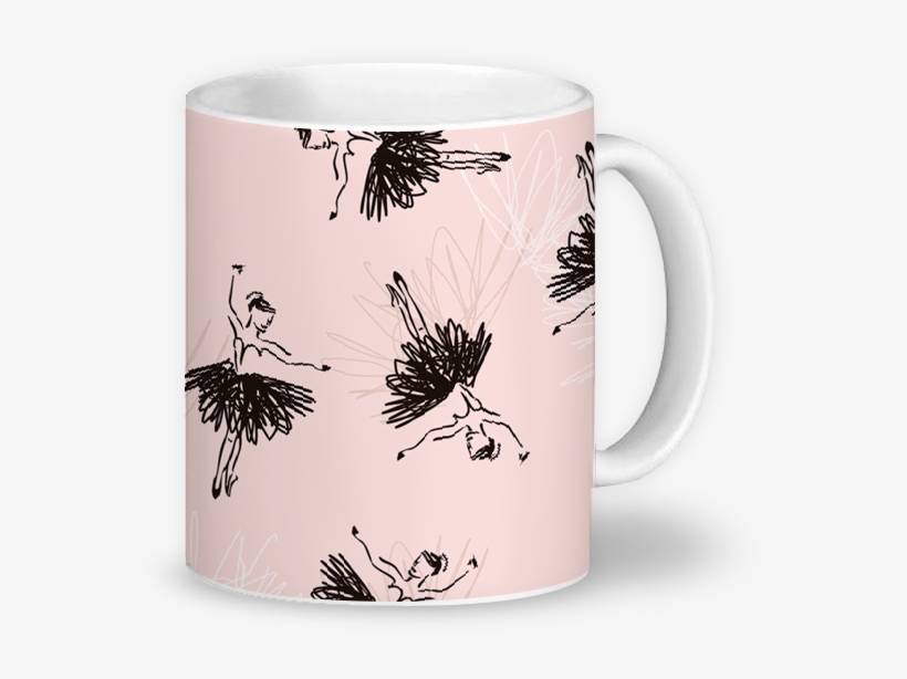 Caneca Bailarinas De Lilian Brandãona - Mug, transparent png