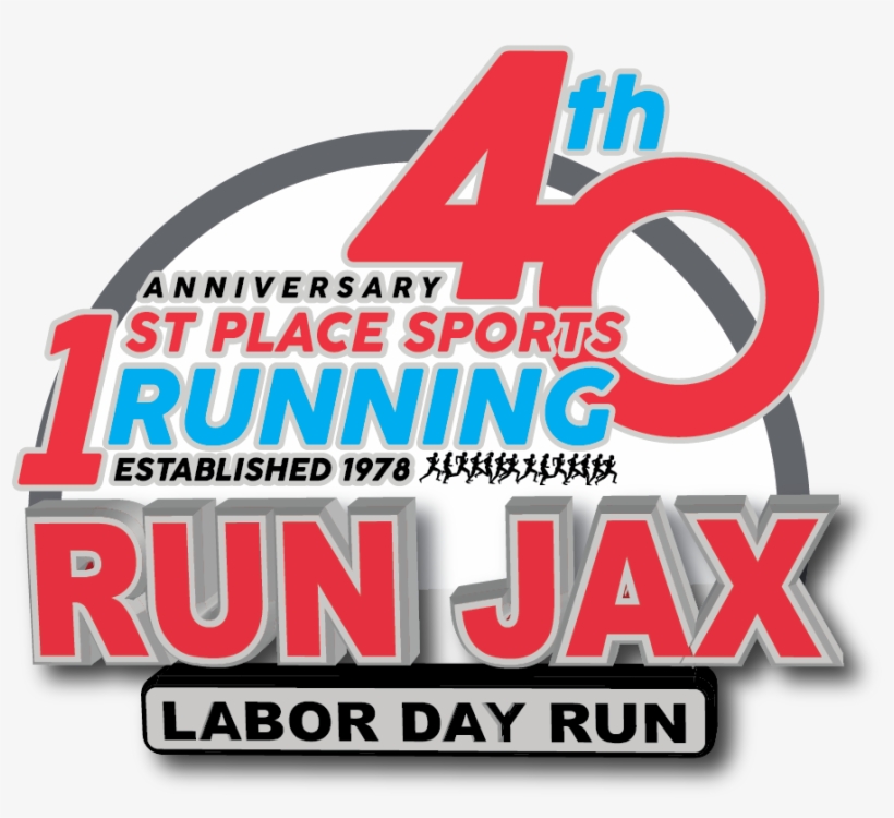 Runjax 40th Logo - Carmine, transparent png
