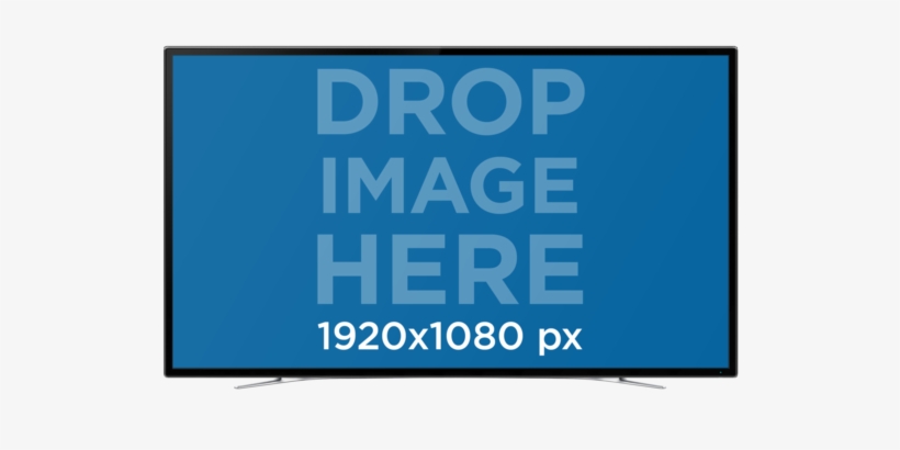 Smart Tv In Frontal View Mockup Over A Png Background - Led-backlit Lcd Display, transparent png