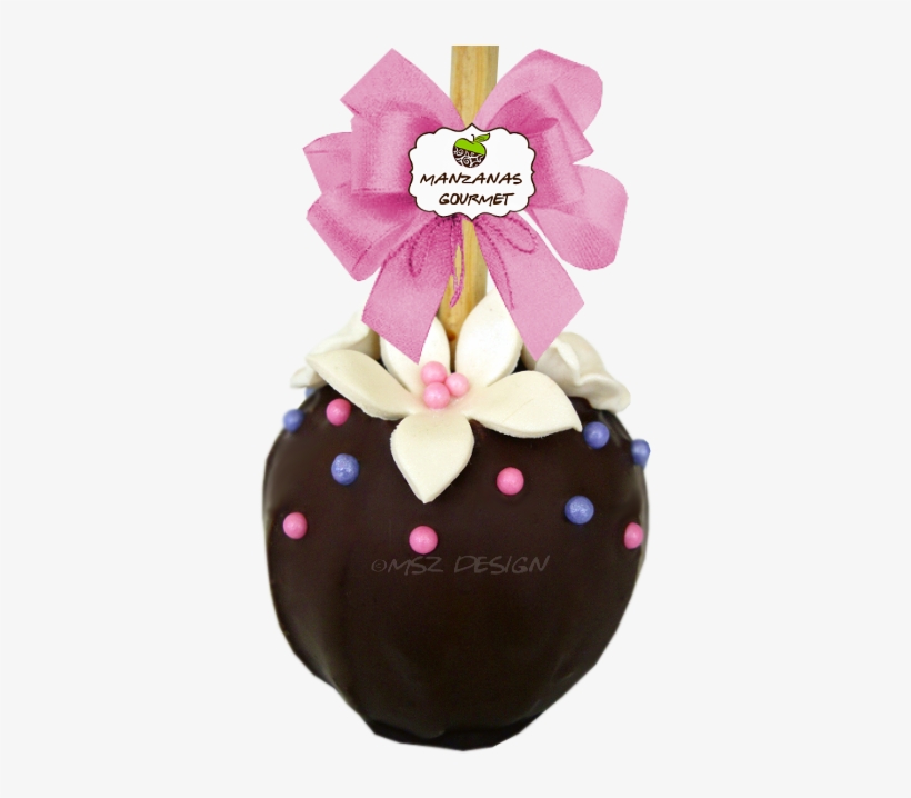Manzana Envuelta De Caramelo Con Capa De Chocolate - Caramel, transparent png