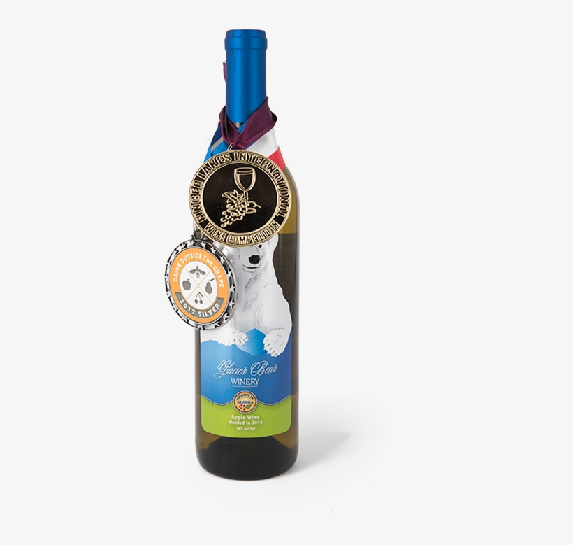 Apple Award - Glass Bottle, transparent png