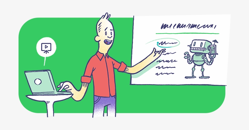 Presentation Mode - Cartoon, transparent png