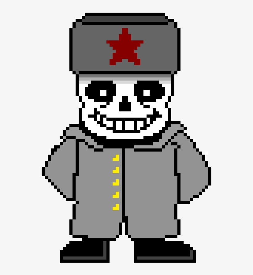 Soviet Sans - Sans Battle Sprite Colored, transparent png