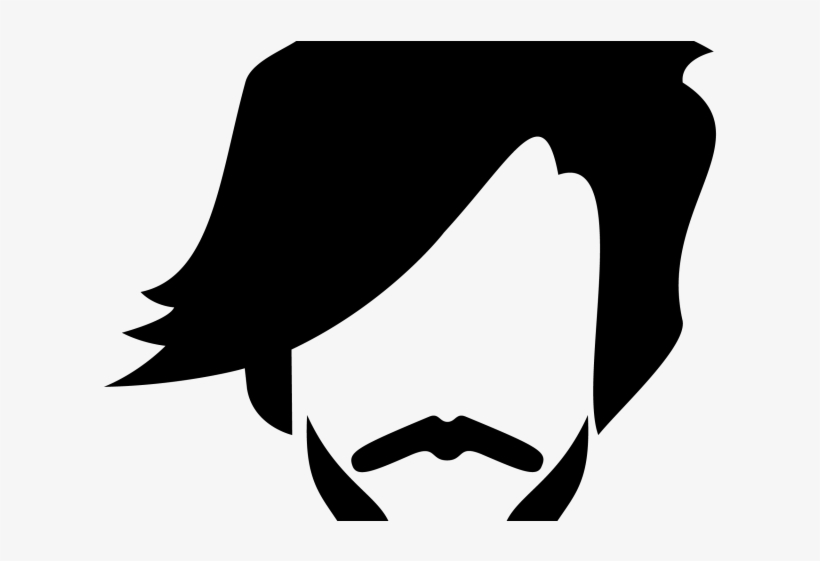Dark Hair Clipart Gents - Men Hair Clipart Png, transparent png