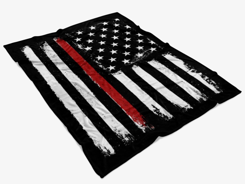Distressed Thin Red Line Stars And Stripes Fleece Blanket - Stock Exchange, transparent png