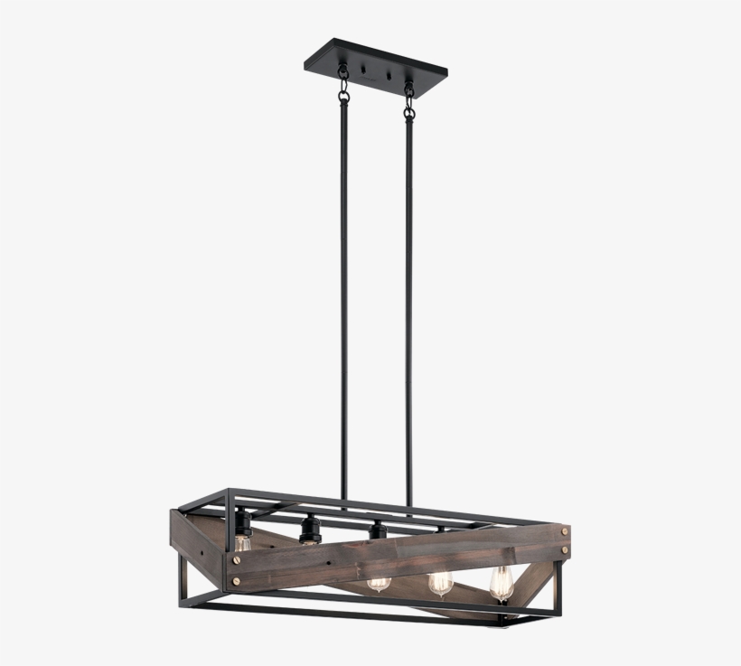 Fulton Cross Collection Fulton Cross 5 Light Linear, transparent png