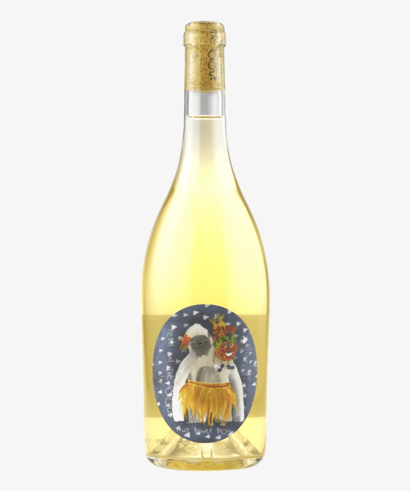 2018 Yetti And The Kokonut Fruit Basket - Glass Bottle, transparent png