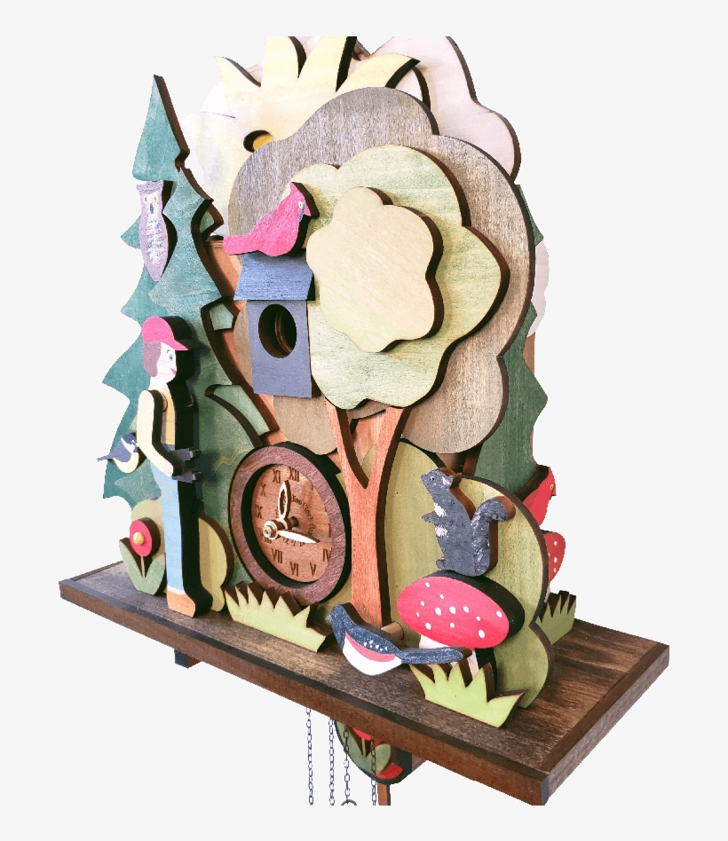 Forest Cuckoo Clock - Cartoon, transparent png