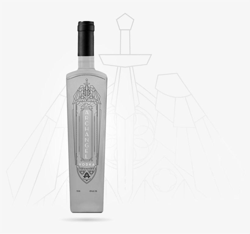 Archangel Bottle - Glass Bottle, transparent png