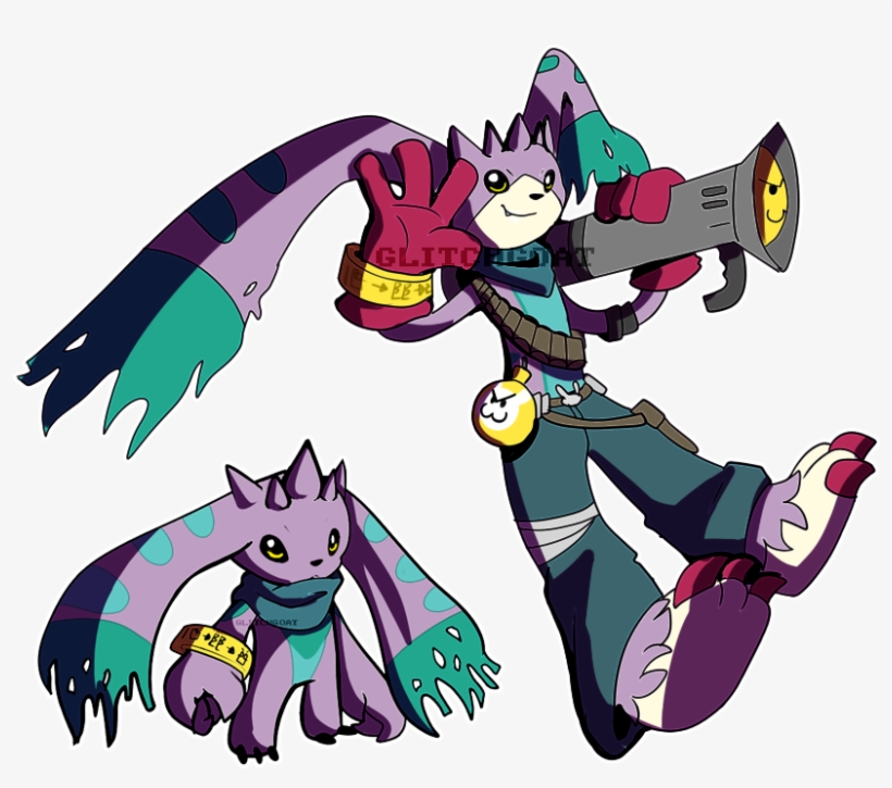 [p] Boom Bunny - Turuiemon And Gargomon Fusion, transparent png