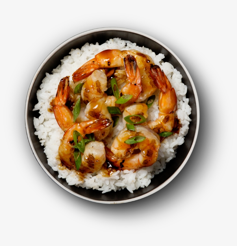Shrimp Bowl - White Rice, transparent png