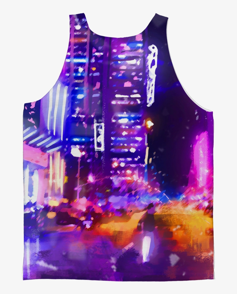Ariel Versace "city Lights" Classic Sublimation Adult - Active Tank, transparent png