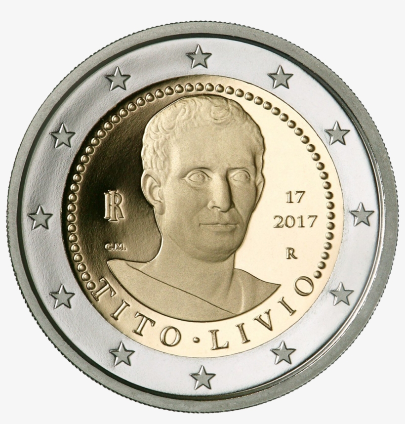 New €2 Marks Bi-millenary Of The Death Of Famed Historian - Labels Baby Shower Girl Printable Free, transparent png