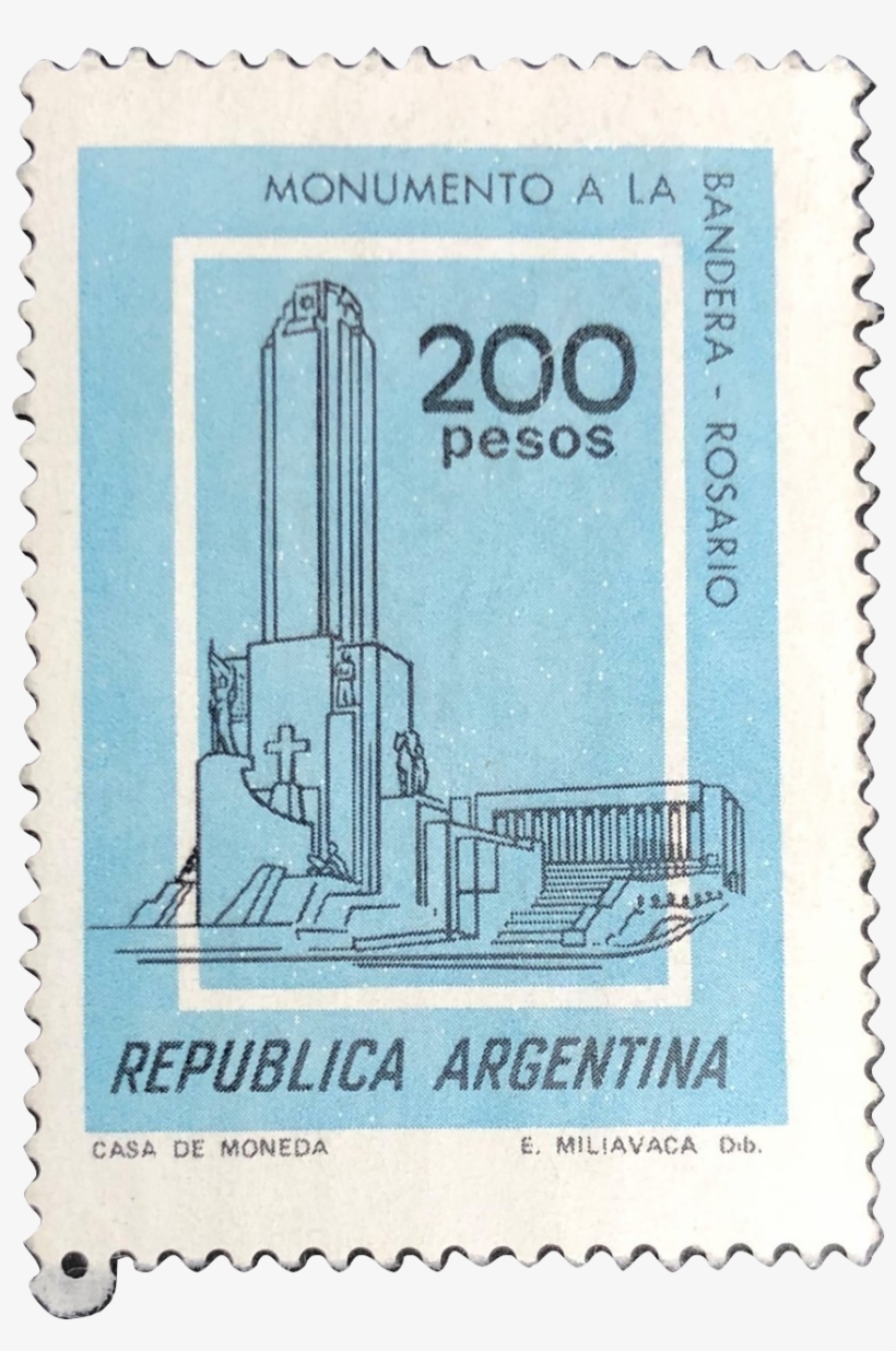 This Lovely Stamp Is Part Of A Set That Was Issued - Stamps Argentina Monumento A La Bandera, transparent png