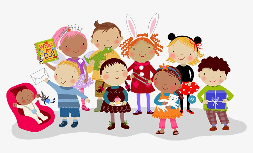 Group Of Children Illustrated By Mandy Stanley - Thank You Notes For Children, transparent png