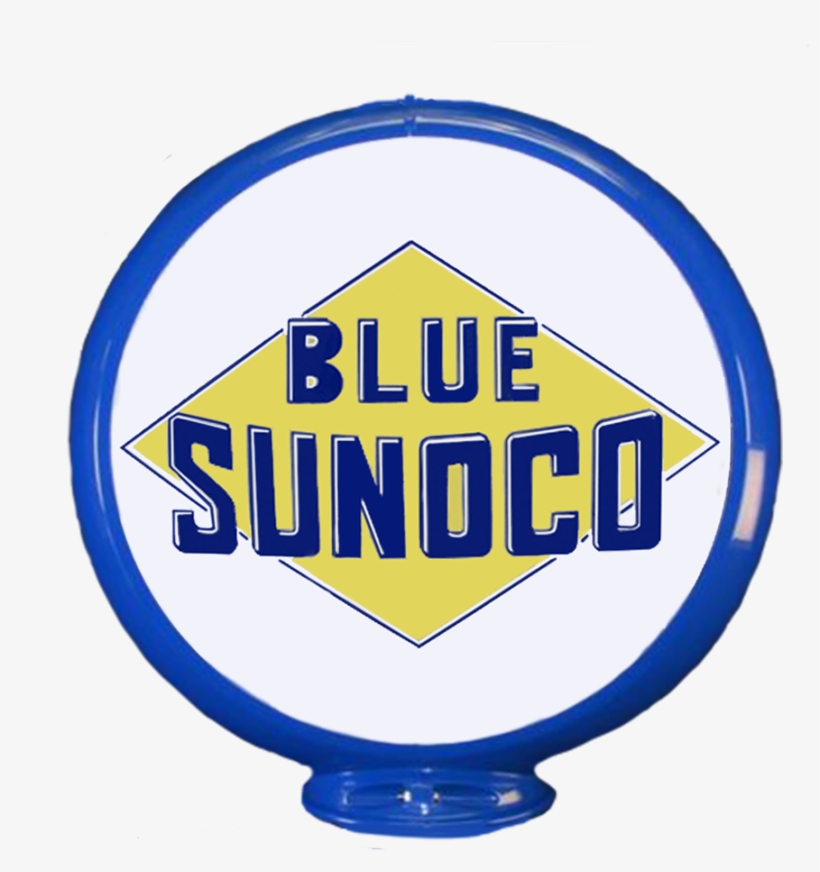 5″ Gas Pump Globe Blue Sunoco - Circle, transparent png