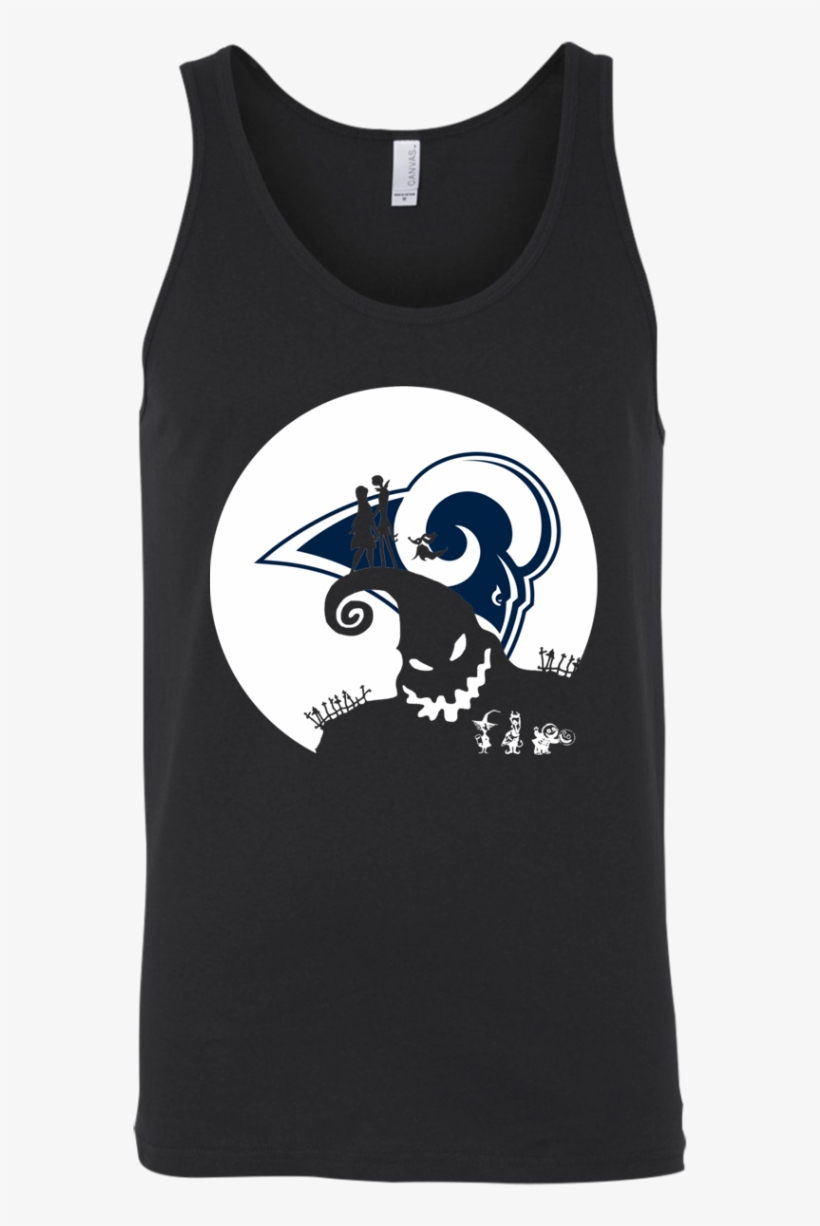 Jack Skellington And Sally Los Angeles Rams Halloween - Shirt, transparent png