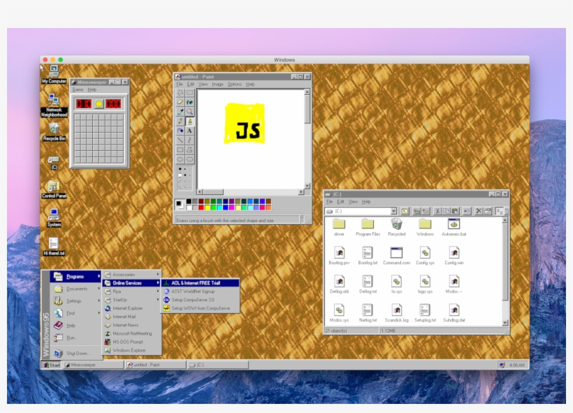 Windows 95 App, transparent png