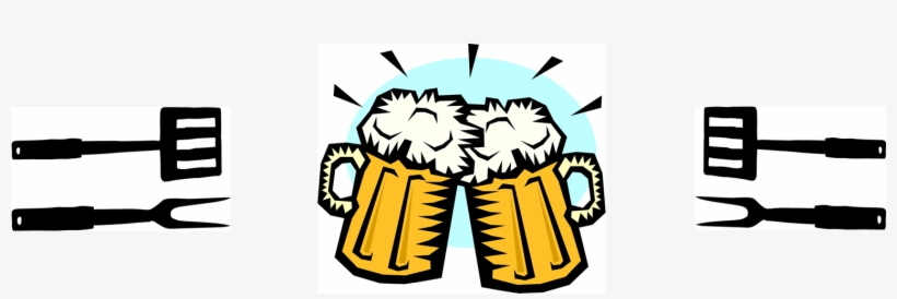 Bbq Beer Cliparts - Beer Bbq Clip Art, transparent png